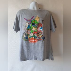Nickelodeon men's gray short sleeve graphic t-shirt size XL